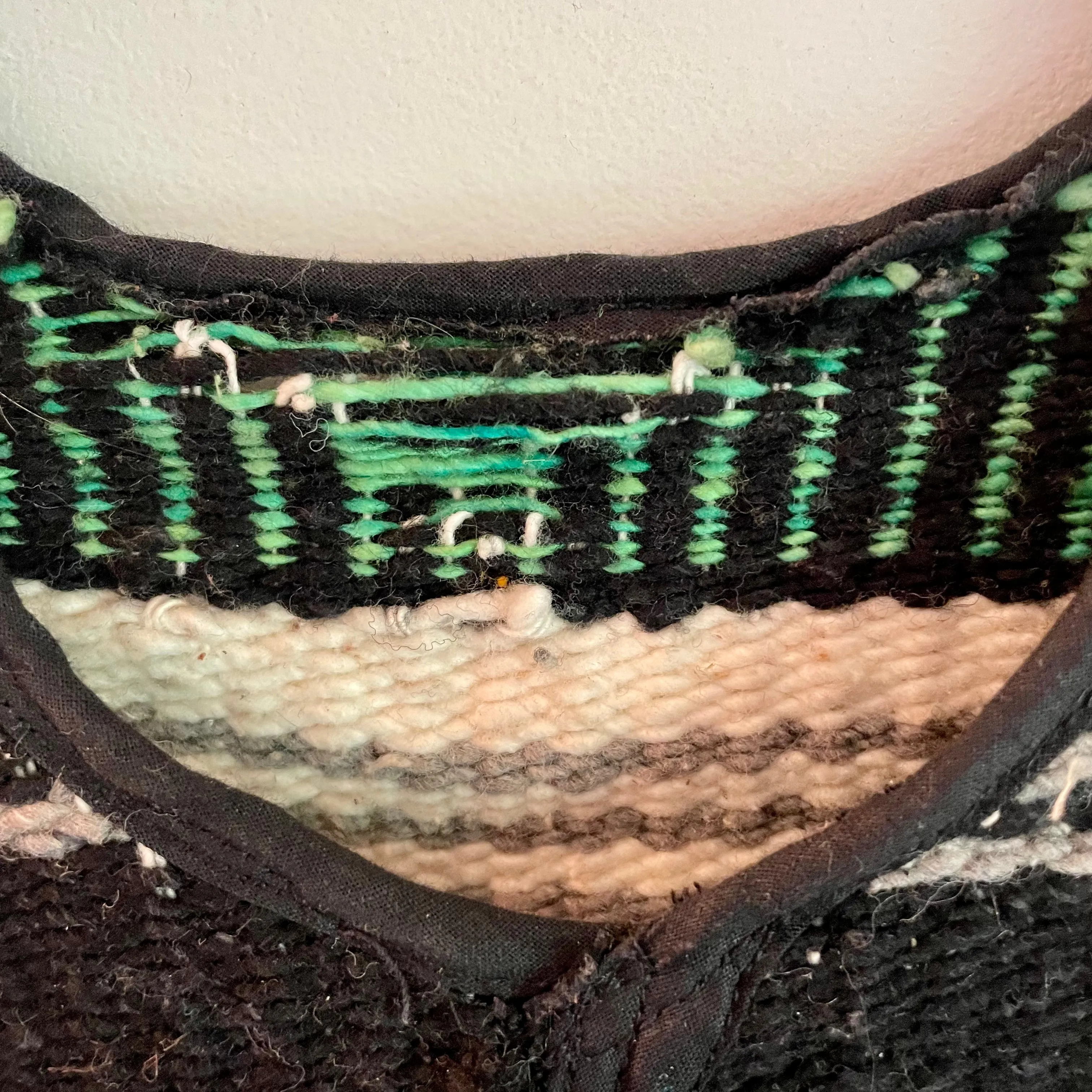 Vintage Mexican blanket Baja Pullover Vest / Poncho / Cape // Youth Large / Womens XXS (HT22100)