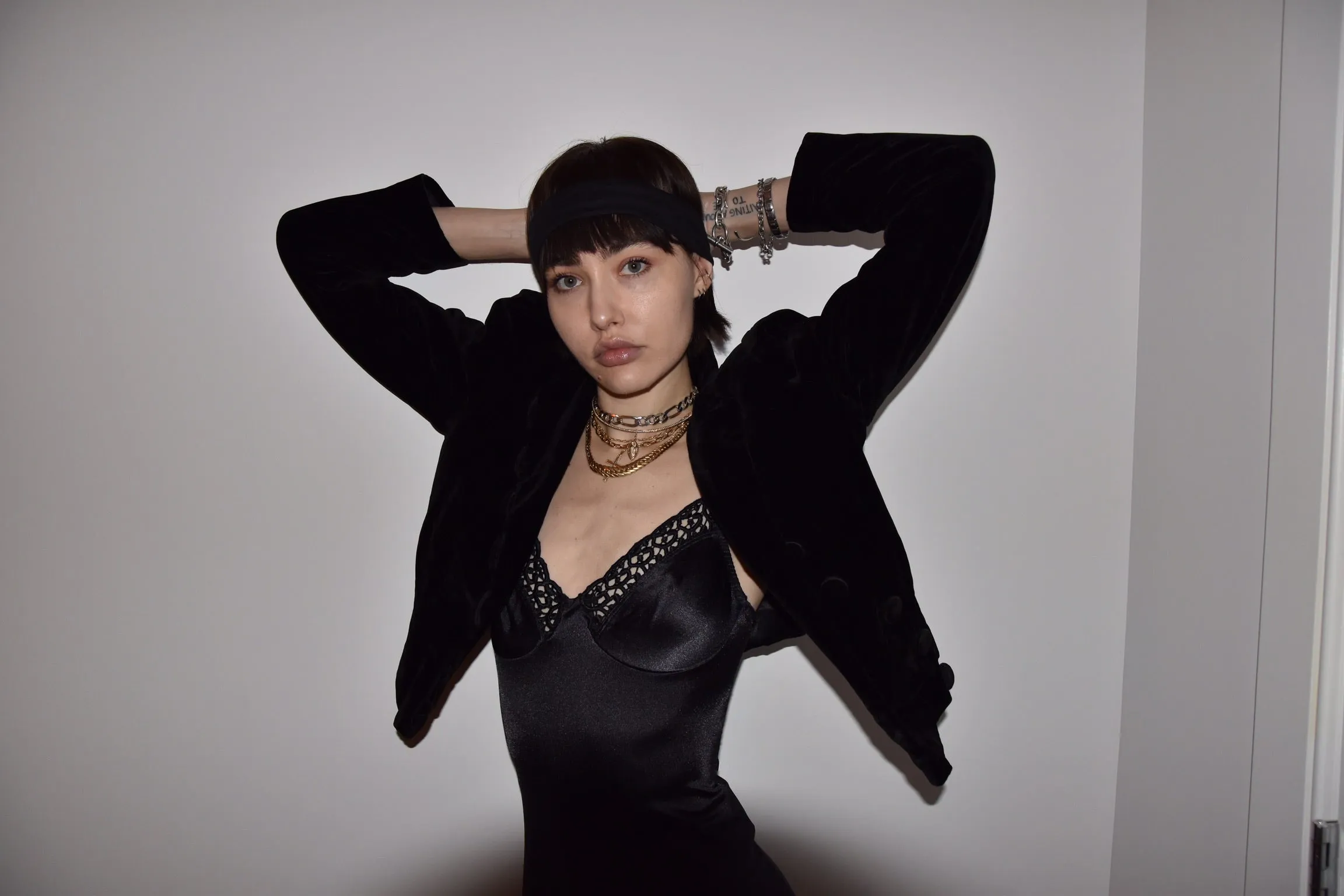 Vintage Silk Velvet Victorian Cropped Jacket with Covered Velvet Buttons