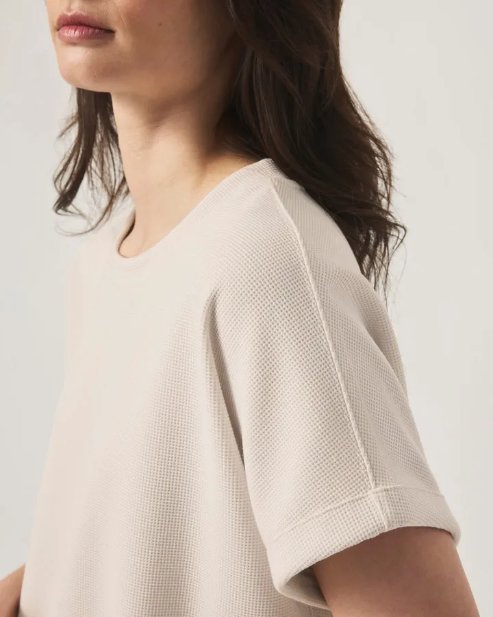 Waffle Scuba Short Sleeve Sweatshirt