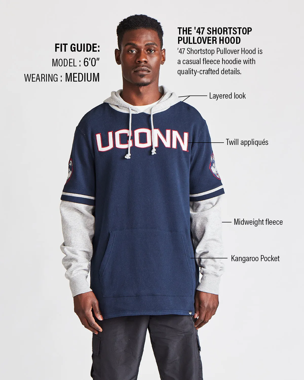 WASHINGTON NATIONALS COOPERSTOWN TRIFECTA '47 SHORTSTOP PULLPOVER HOOD