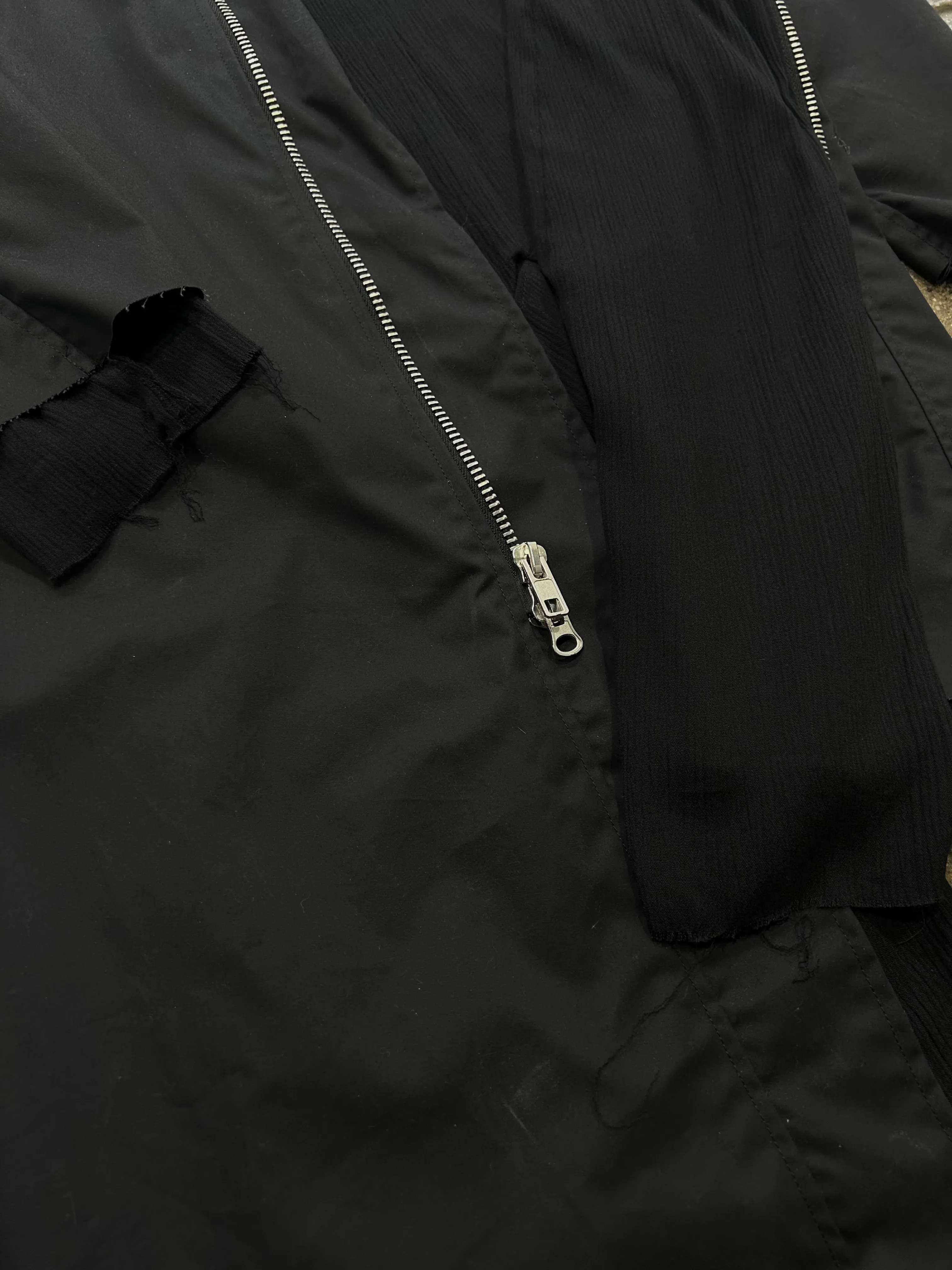 WAXED/LAYERED OVERCOAT