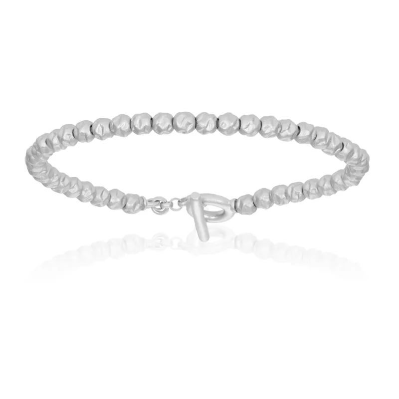 White Gold and Red Bracelets Gift Idea for Her