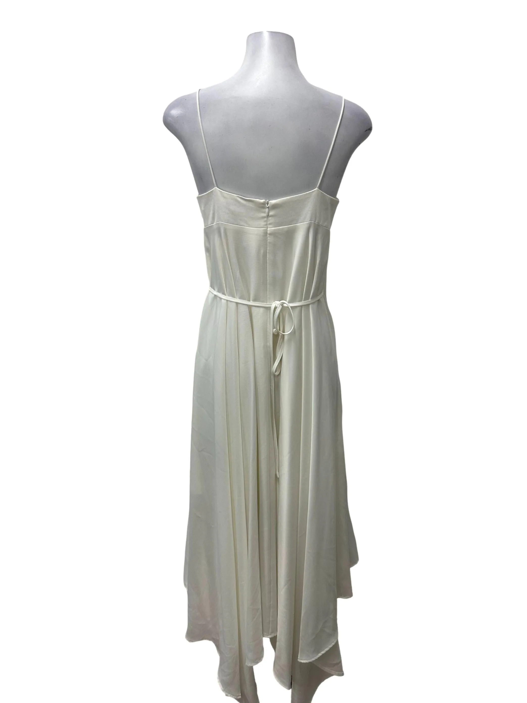 White Layered Sweetheart Dress