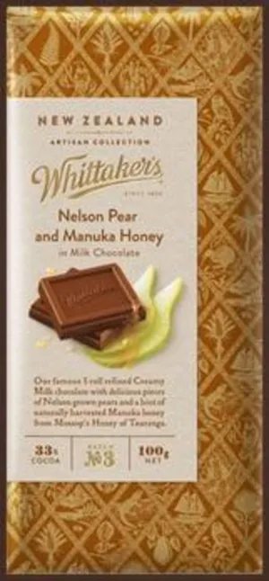 Whittakers Artisan Chocolate - Nelson Pear and Manuka Honey