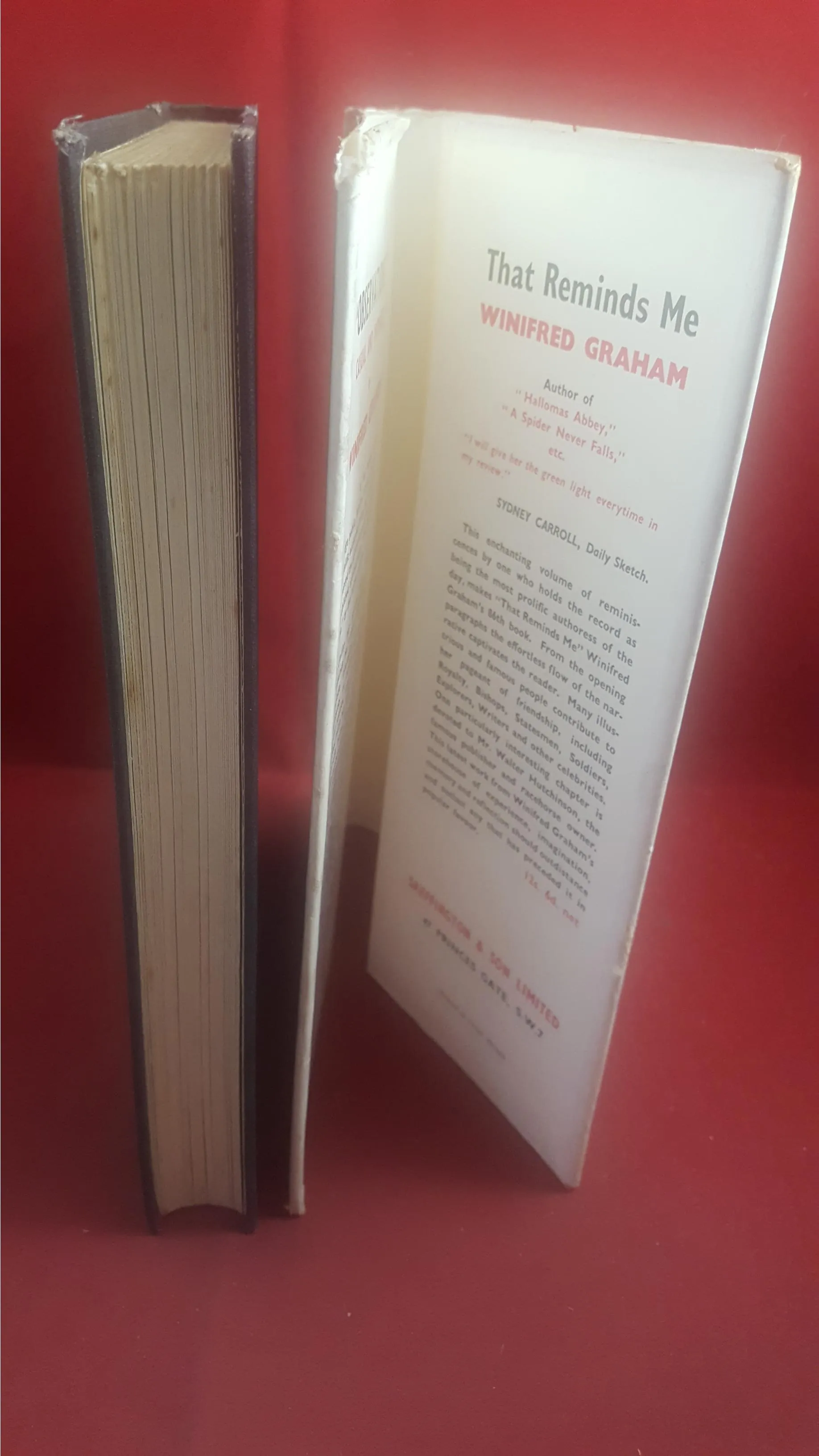 Winifred Graham - Observations Casual & Intimate, Skeffington & Son