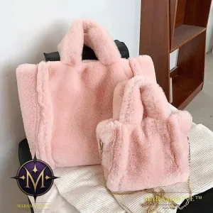 Winter Bags Chain Plush Handbag Totes Women Shoulder Bag