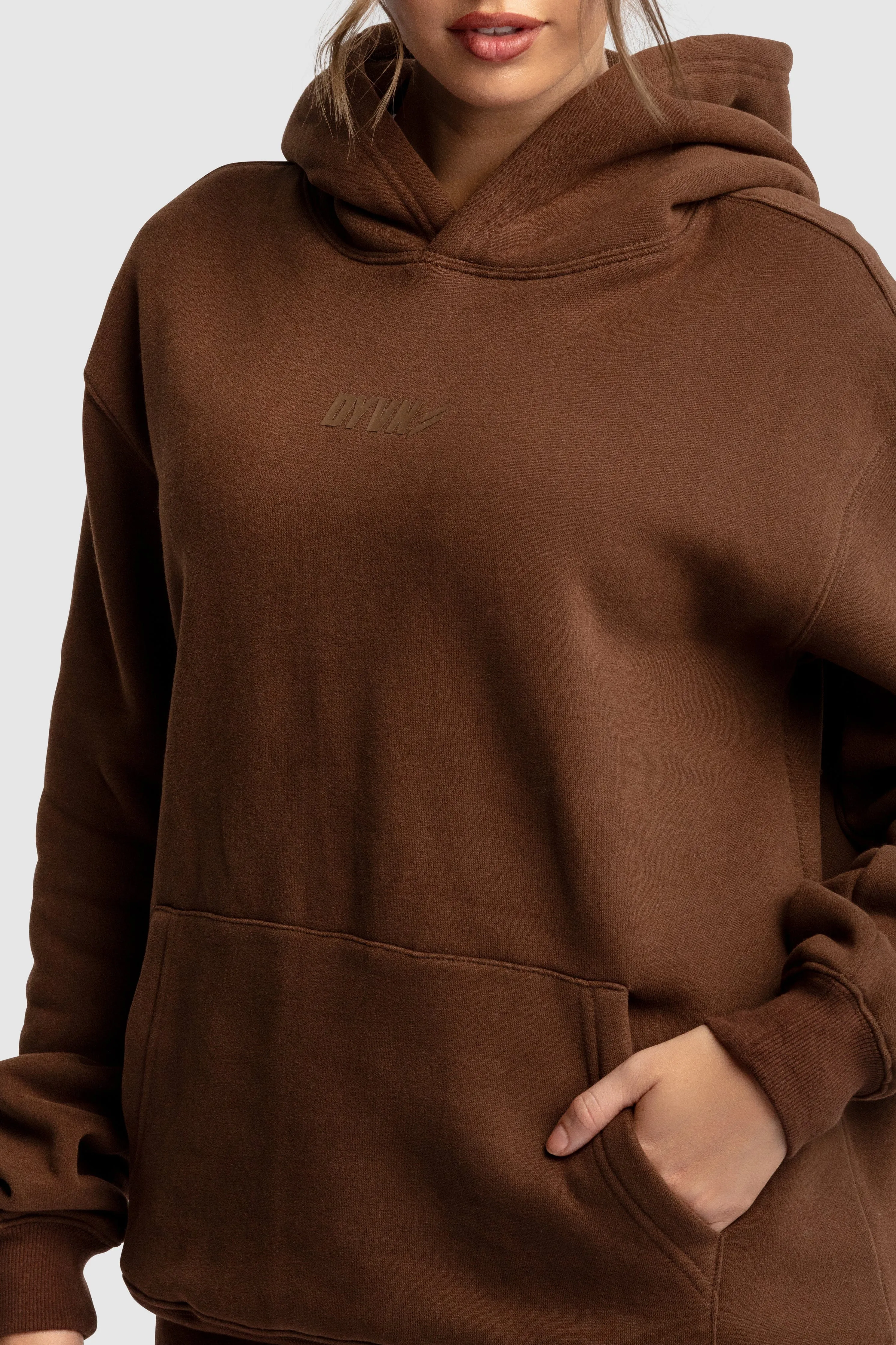 Women's DYVN Relaxed Fit Hoodie - Chocolate