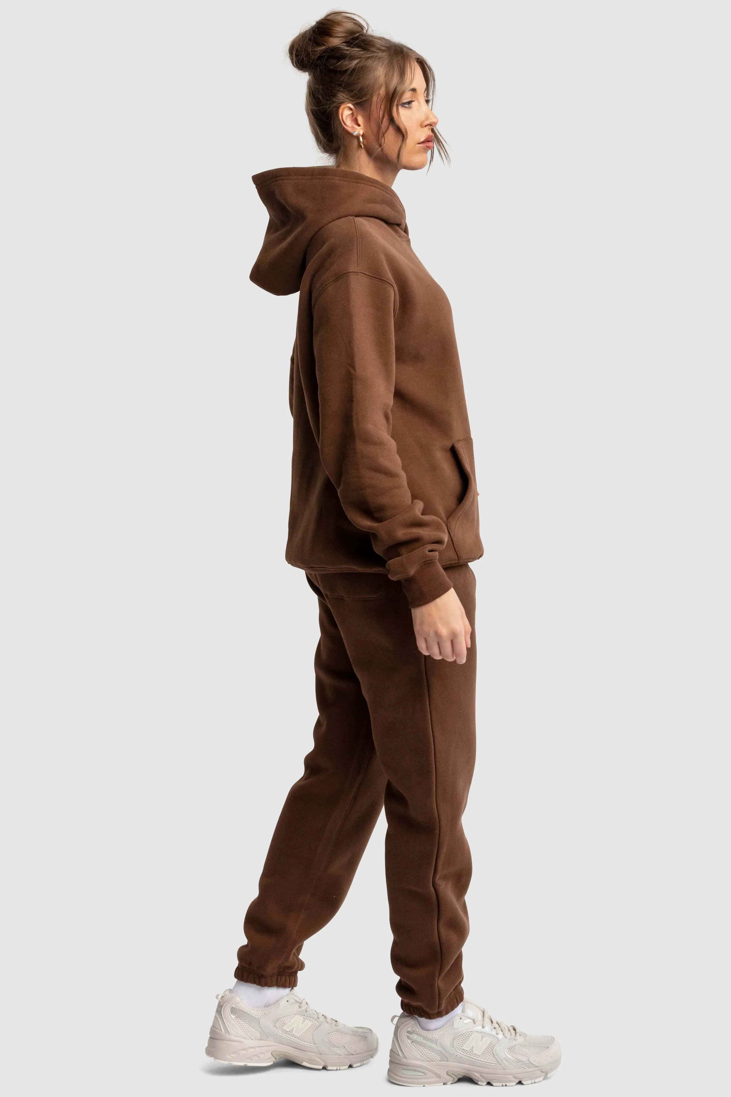 Women's DYVN Relaxed Fit Hoodie - Chocolate