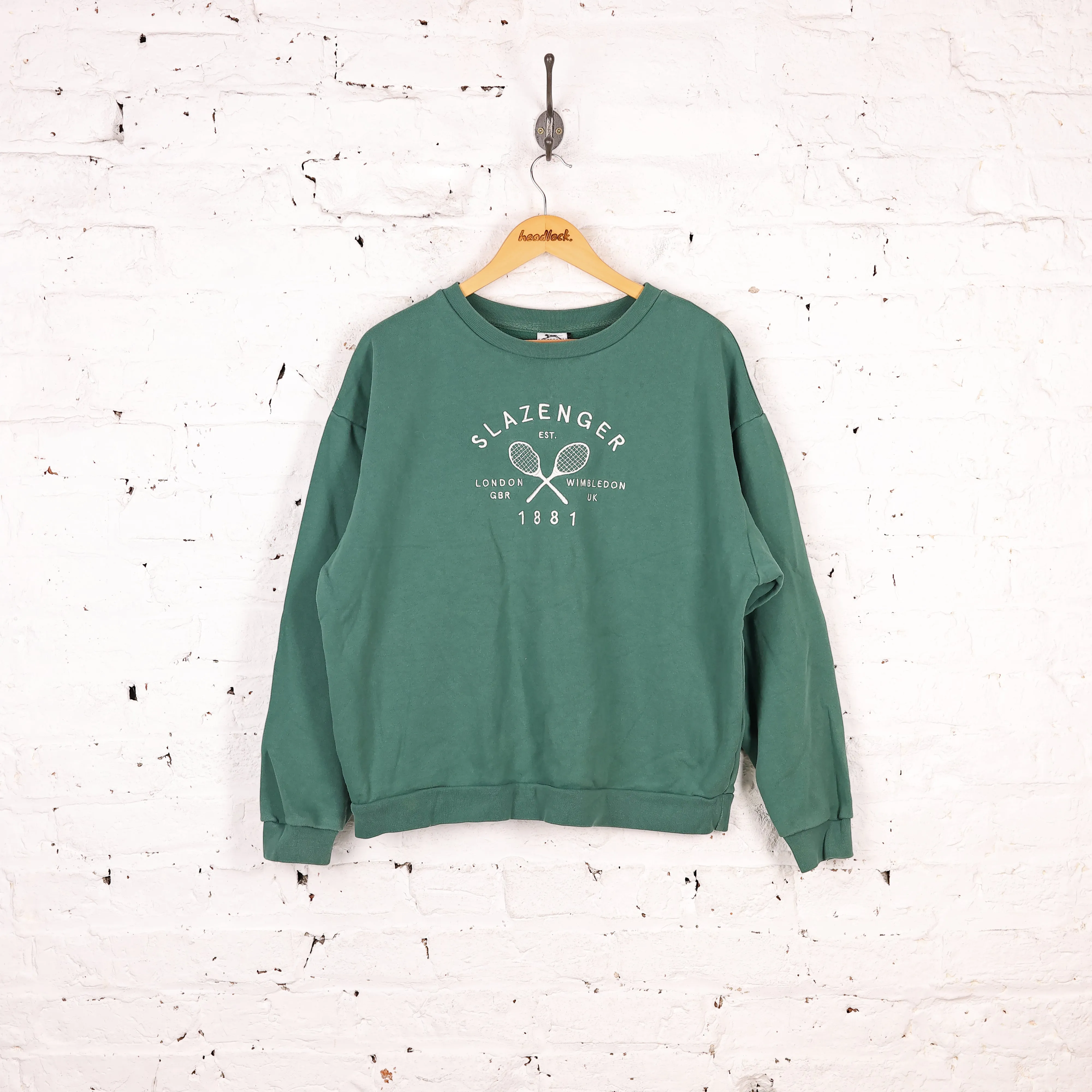 Women's Slazenger Tennis Sweatshirt - Green - Women's L