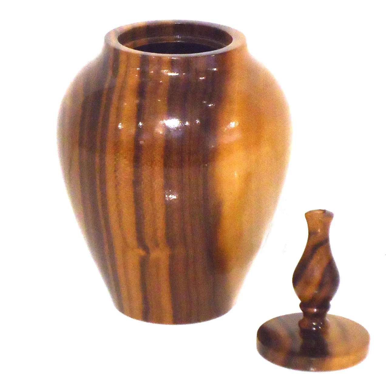 Wood Covered Jar