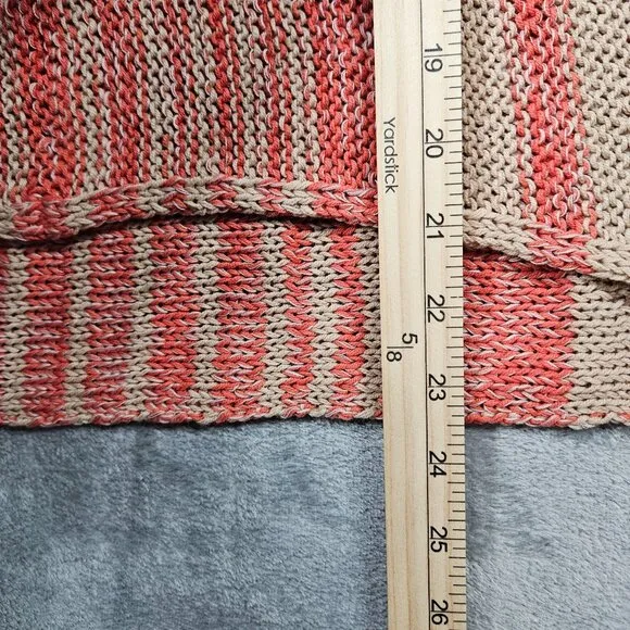 Wooden Ships Sweater Womens S / M Beachcomber Coral Tan Stripe Oversize Boxy Top
