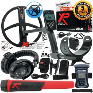 XP Deus Detector w/ MI-4 Pinpointer, WS5 Headphones, Remote, X35 Coil & more