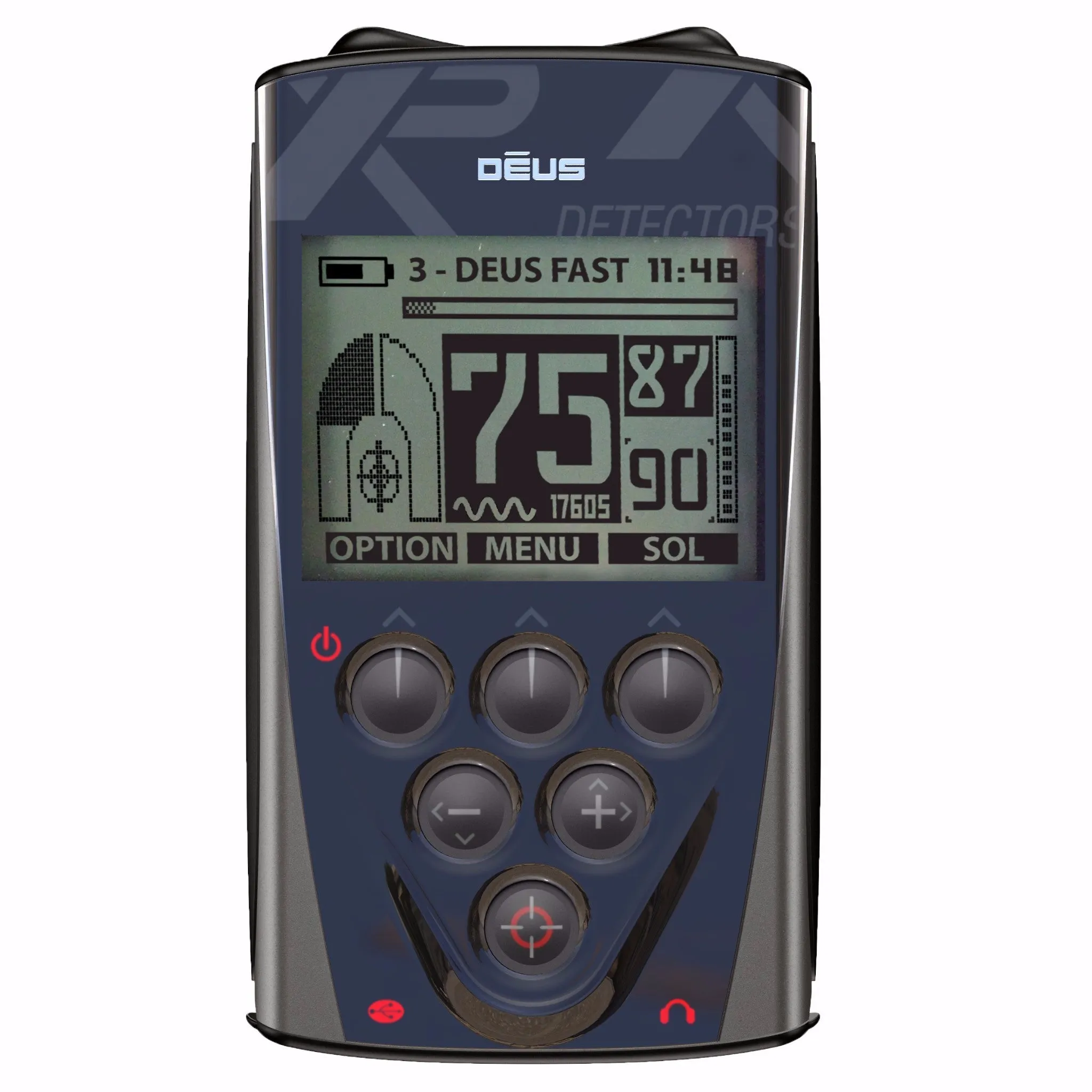 XP Deus Detector w/ MI-4 Pinpointer, WS5 Headphones, Remote, X35 Coil & more