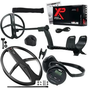 XP Deus Detector w/WS4 Deep Gold & Relic Bundle, Backphones and 2 X35 Search Coils