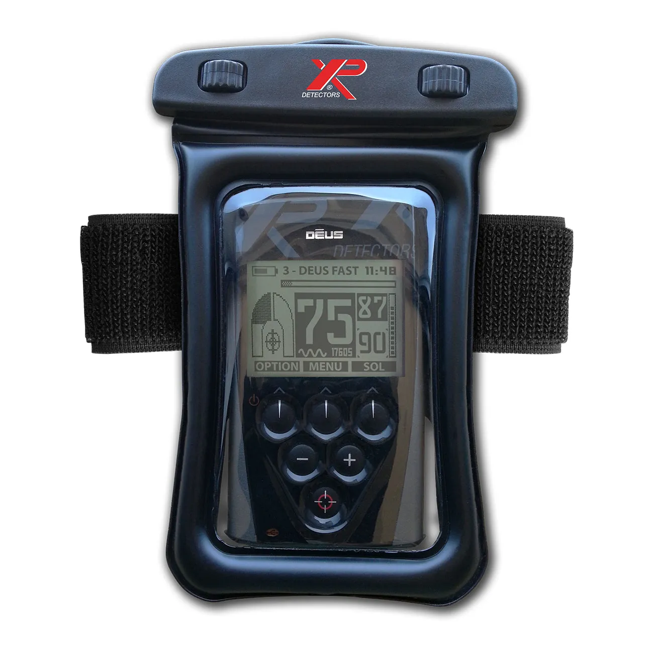 XP Deus Metal Detector w/ MI-4 Pinpointer, Headphone, Remote, X35 Coil & more