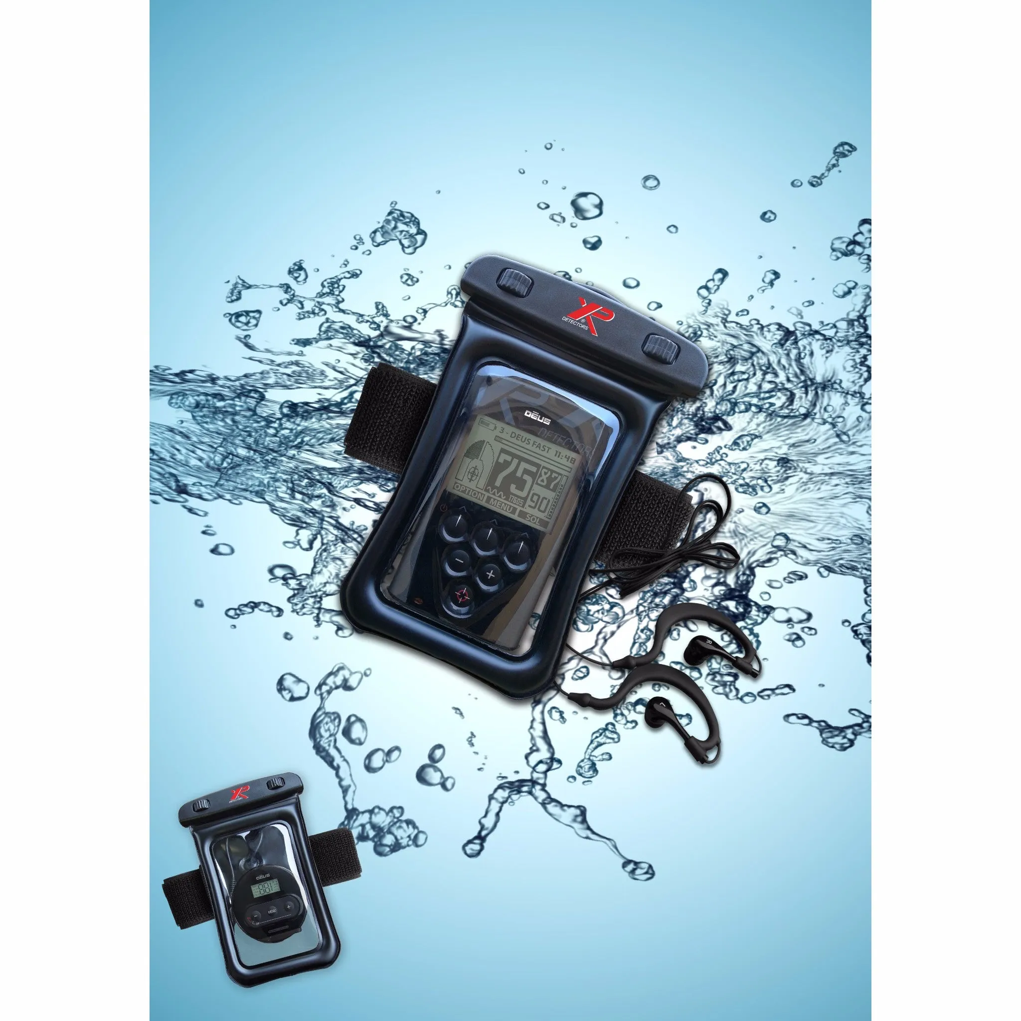 XP Deus Metal Detector w/ MI-4 Pinpointer, Headphone, Remote, X35 Coil & more