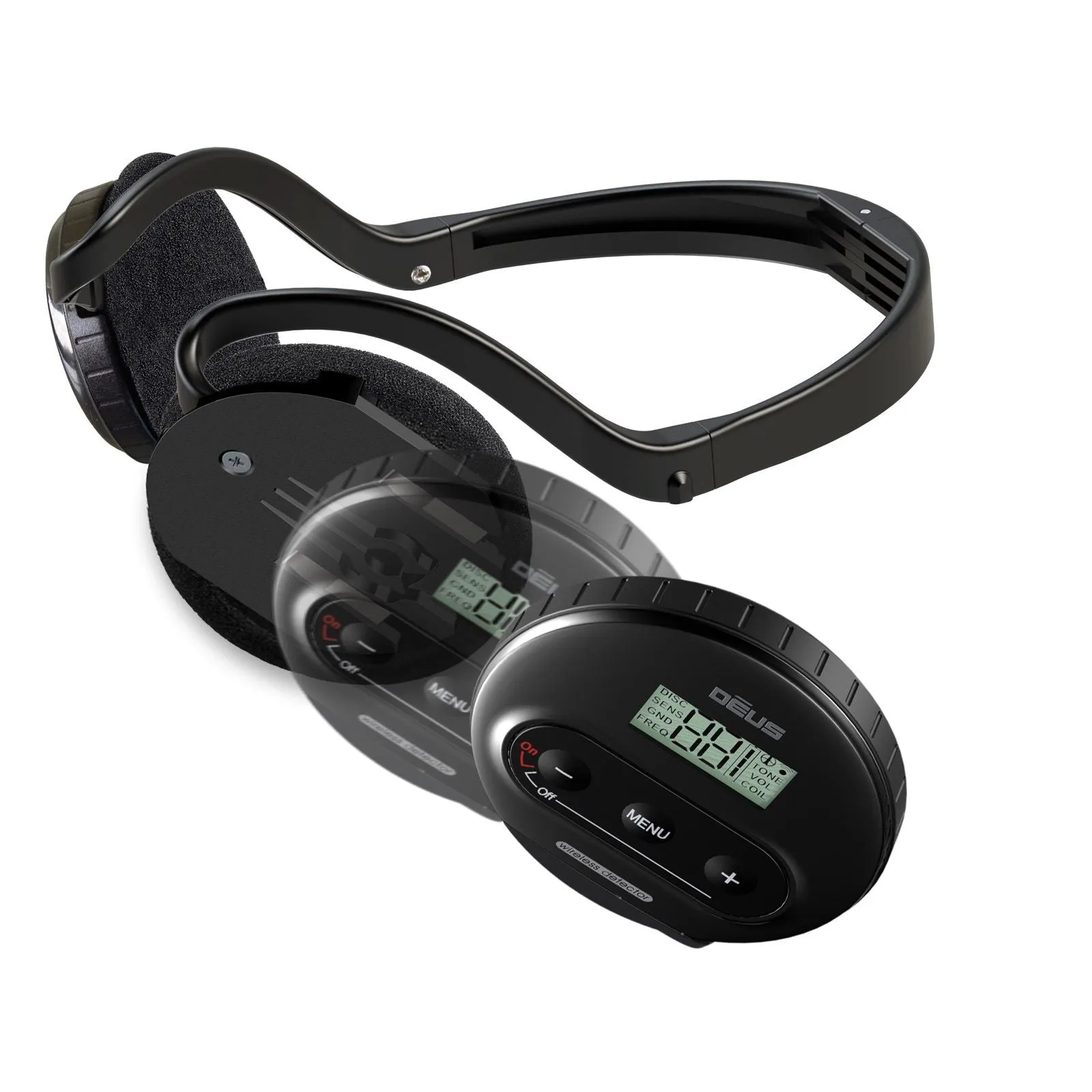 XP Deus Metal Detector w/ MI-4 Pinpointer, Headphones, Remote, X35 Coil & more
