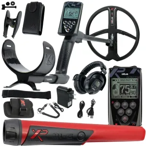 XP Deus Metal Detector w/ MI-6 Pinpointer, Headphones, Remote, 11” X35 Coil