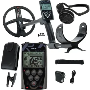 XP Deus Metal Detector with Remote, 9” X35 Coil, and WSAUDIO Headphones