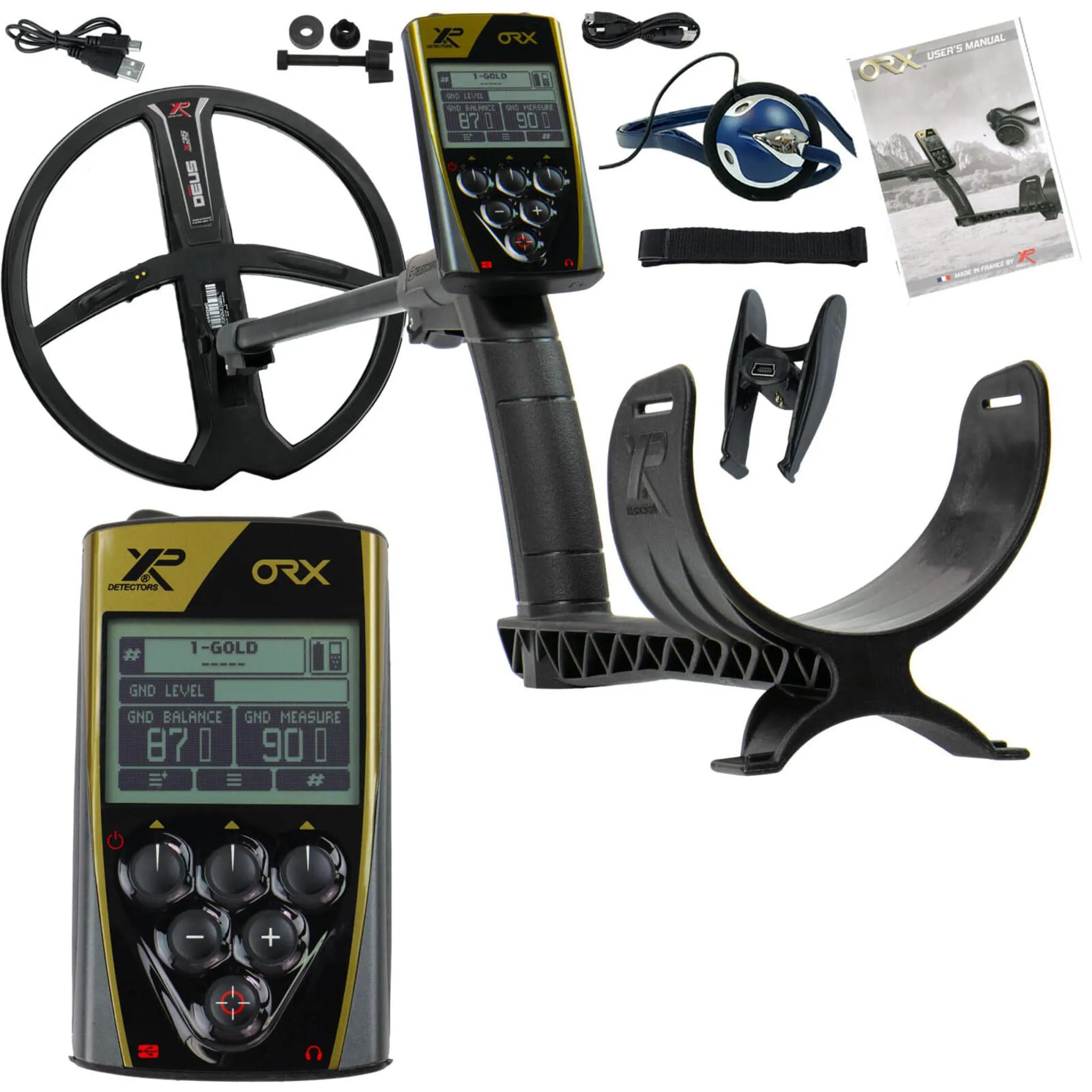 XP ORX Metal Detector Wireless Metal Detector with  11" X35 Search Coil   FX-02 Backphone Headphones (Open Box)