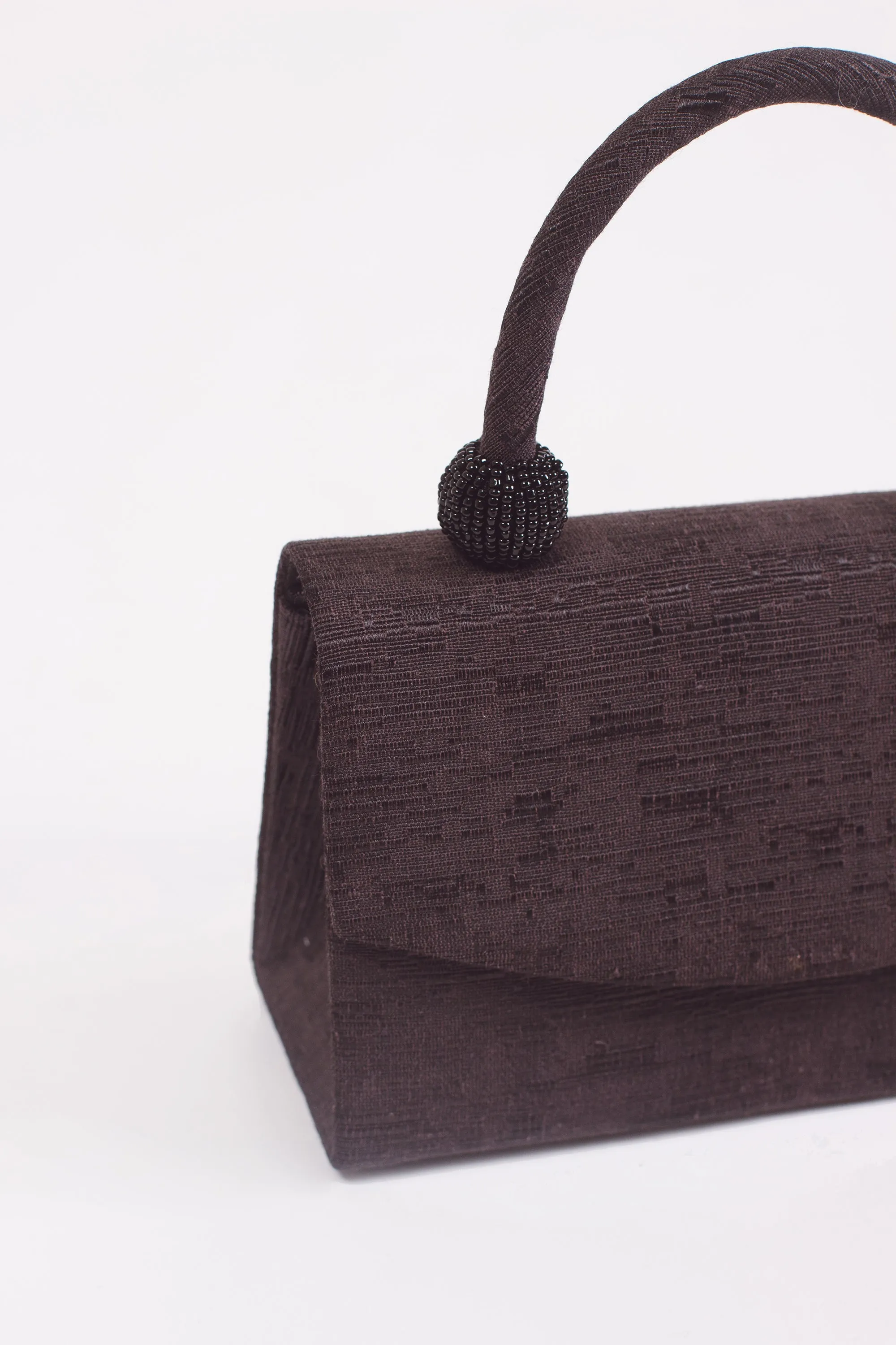 Y2K Black Beaded Handbag