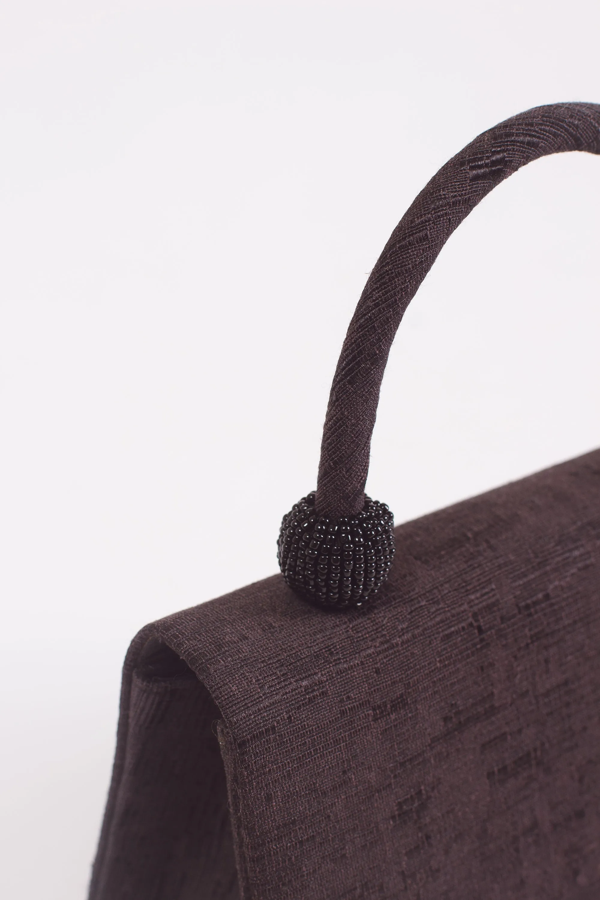 Y2K Black Beaded Handbag