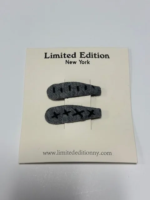 Yarn Stitch 2 Pack Clip-Grey