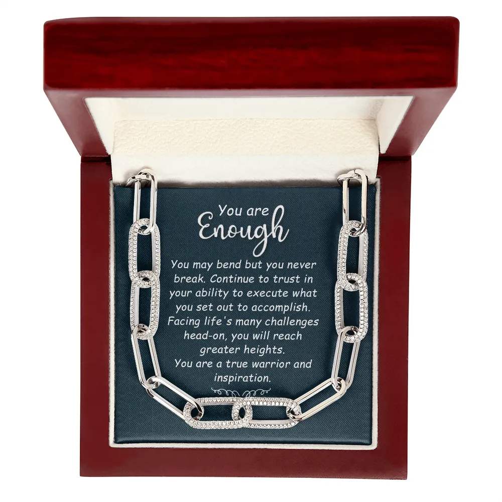 You are enough-Forever Linked Necklace for Women