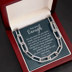 You are enough-Forever Linked Necklace for Women
