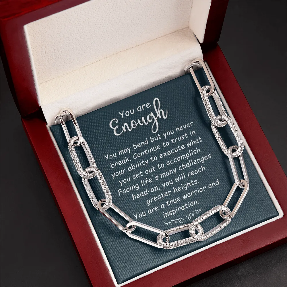 You are enough-Forever Linked Necklace for Women