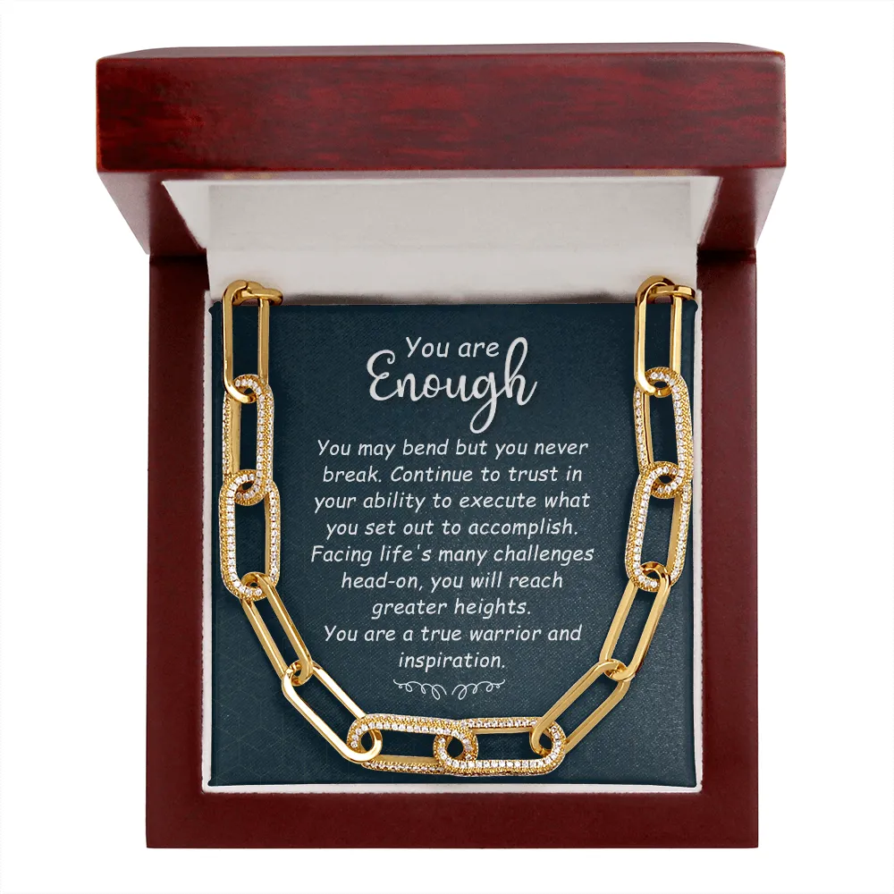 You are enough-Forever Linked Necklace for Women