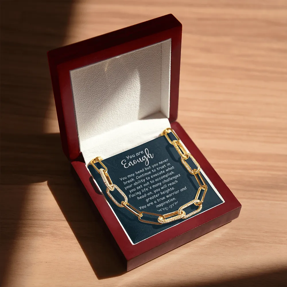 You are enough-Forever Linked Necklace for Women