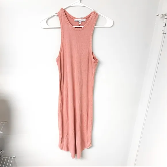 Young Fabulous &amp; Broke Robbie‎ Ribbed Midi Tank Dress Pink Size XS