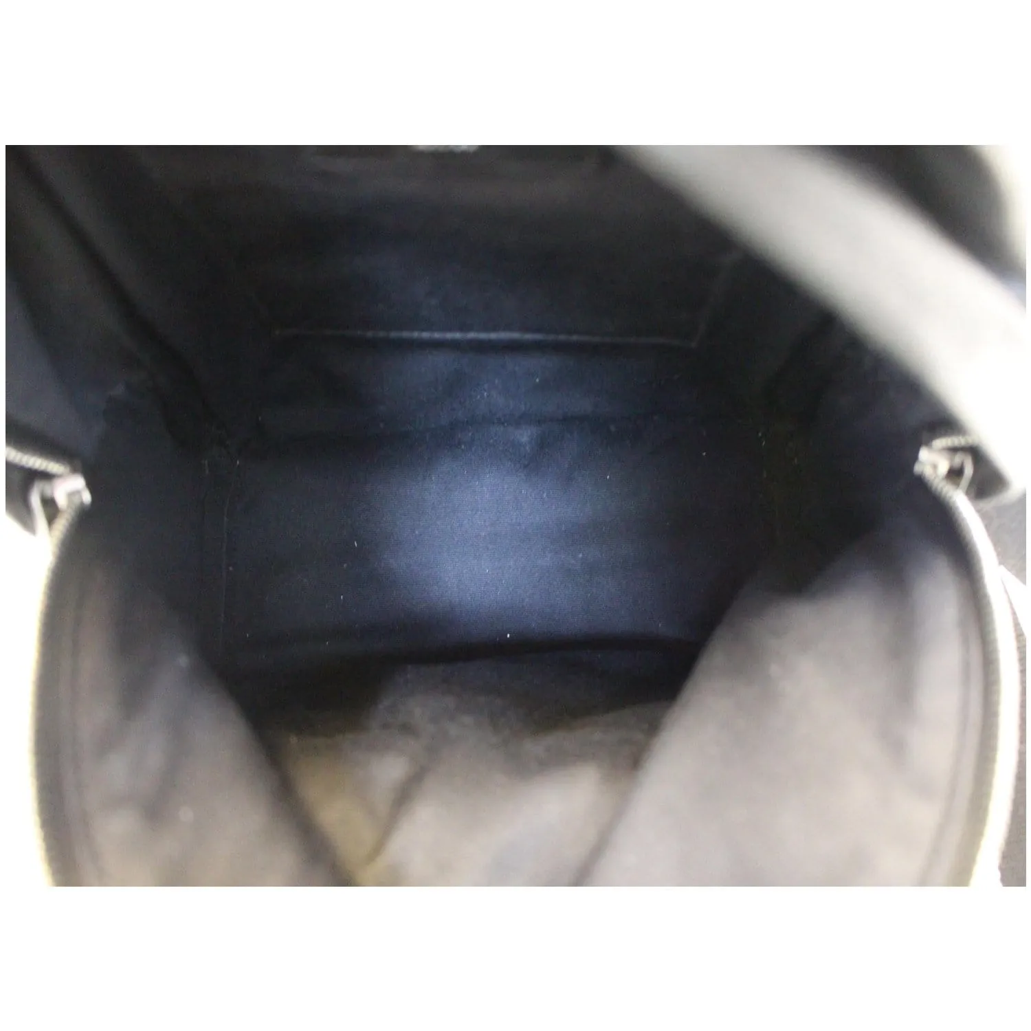 YVES SAINT LAURENT Toy City Embroidered Leather Backpack Bag Black
