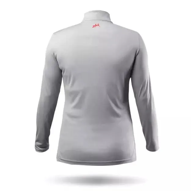 ZHIK Womens UVActive High Collar 1/4 Zip Top - Grey