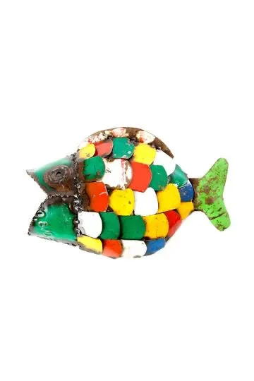 Zim Fish of Recycled Metal