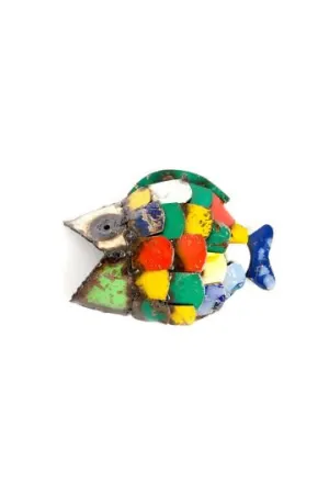 Zim Fish of Recycled Metal