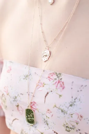 Zodiac Layered Necklace, Aries