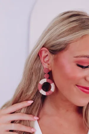 Zuri Beaded Earrings - Pink