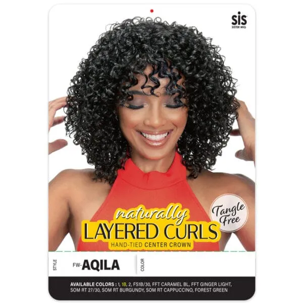 Zury Sis Naturally Layered Curls Synthetic Hair Wig - FW AQILA